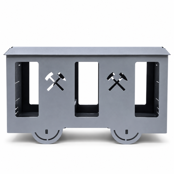 Erzrevier Mannschaftswagen aus Metall | Mannschaftshunt & Mannschaftslore – Grau